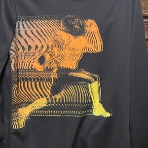 Athletic Works Black and Orange Reptile Design Apparel